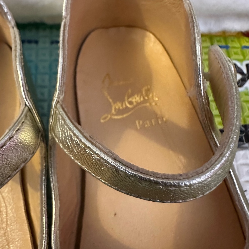 Girl's Love Chick Metallic Leather Ballerina Shoes, Baby - Picture 7 of 13